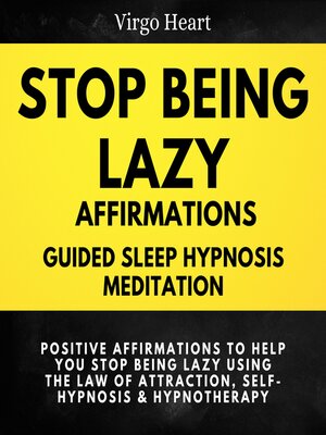 cover image of Stop Being Lazy Affirmations